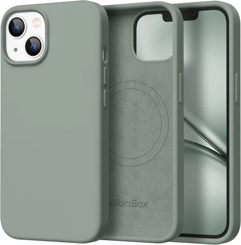 Miniatura 93 de GolbinBox Funda magnética para iPhone 17, compatible con MagSafe, cubierta de silicona integrada para control de cámara, funda de silicona líquida a