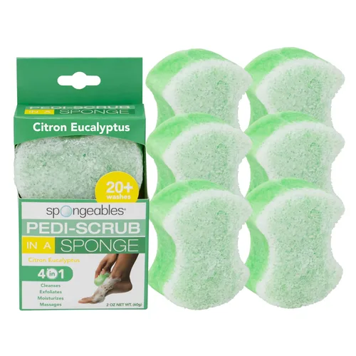Miniatura 19 de Spongables Pedi Scrub - Esponja exfoliante para pies de 5+ lavados, lavanda, 6 unidades Aceite de árbol de té de lavanda Viaje