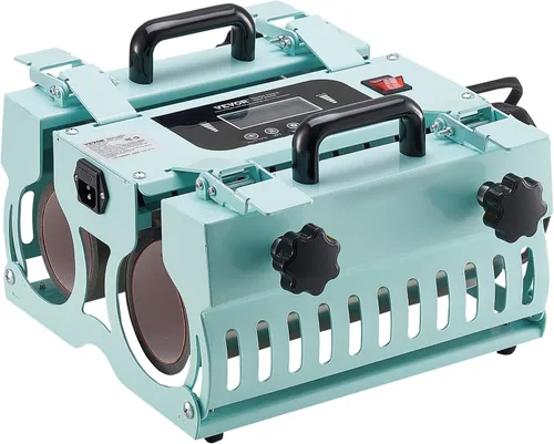 Miniatura 9 de Máquina de Prensa Térmica para Vasos VEVOR, Calentadores de 2 Estaciones, Prensa para Tazas de 11-30 oz, Calentamiento Rápido y Uniforme, Prensa