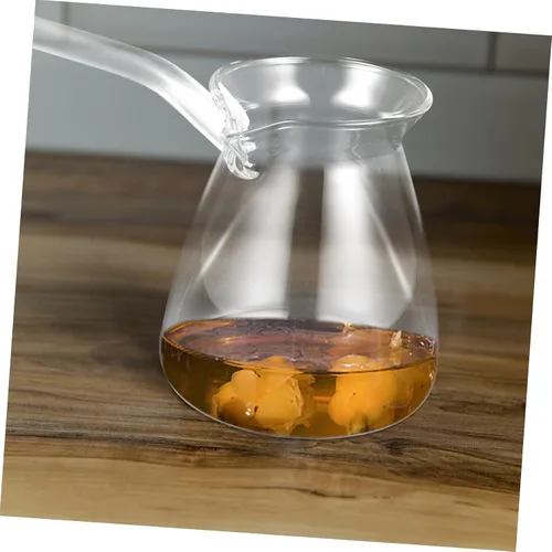 Miniatura 9 de Healeved Tetera de cristal elegante de la resistencia al calor del pote 15.2 fl oz de café preparado a mano para el hogar