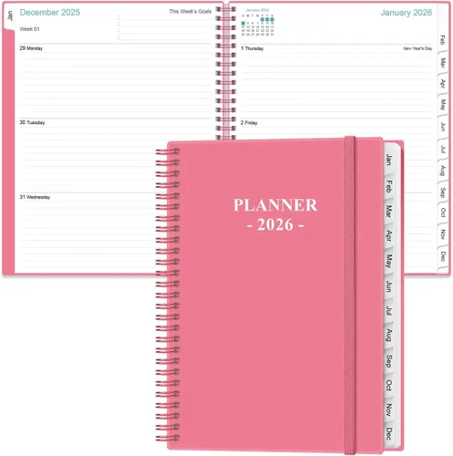 Miniatura 21 de Agenda de bolsillo 2026 - Agenda semanal y mensual 2026 de enero de 2026 a diciembre de 2026, pestañas de 12 meses, 3.75 x 6.75 pulgadas, verde
