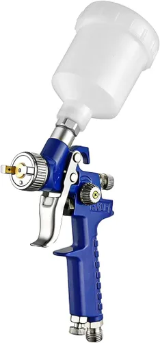 Zpana Mini pistola pulverizadora HVLP para automóvil, rociador de pintura de aire de alimentación por gravedad para vehículos con boquilla de 0.031