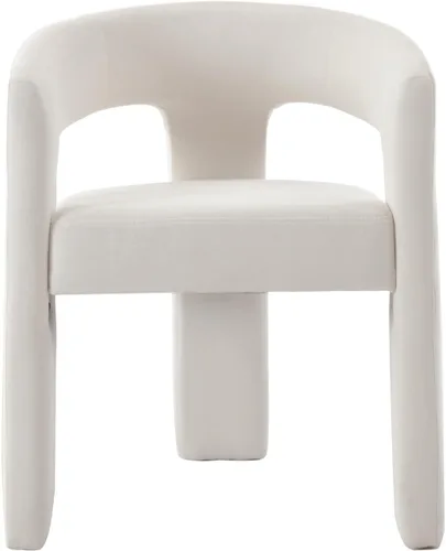 Miniatura 16 de Modern Barrel - Silla de comedor tapizada con brazos, cómoda silla auxiliar de terciopelo para sala de estar, oficina en casa, recepción