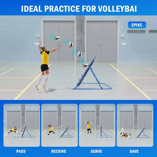 Miniatura 7 de Soccer Baseball Rebounder Net, Soccer Goal Net, Volleyball Softball Rebound Pitchback Net Quick-Switch Angle Training for Control, Passing Practice