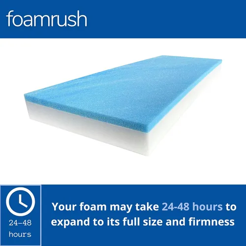 Miniatura 2 de FoamRush Cojín de banco de espuma viscoelástica de gel de 3 x 36 x 72 pulgadas, repuesto de firmeza media