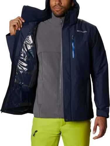 Miniatura 5 de Columbia Chaqueta Last Tracks para hombre, Collegiate Navy Melange, talla L