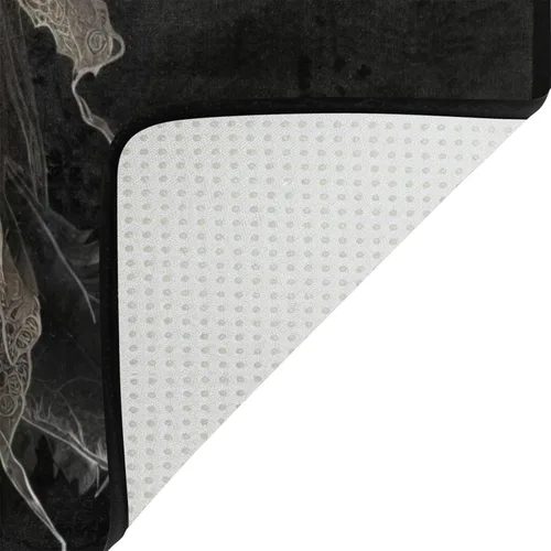 Miniatura 5 de Vnurnrn Alfombra de área – Calavera pirata, suave lavable para interiores y exteriores, decoración del hogar, sala de estar, comedor, dormitorio