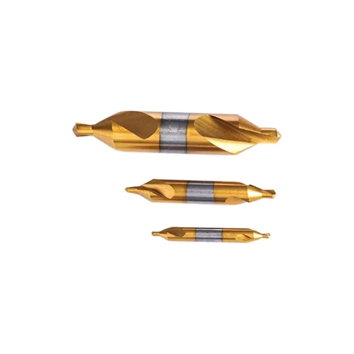 Miniatura 4 de Broca central de acero de alta velocidad que contiene cobalto Broca de chaflán de ranura en espiral 60° A Tipo Taladro de centrado 0.059 in