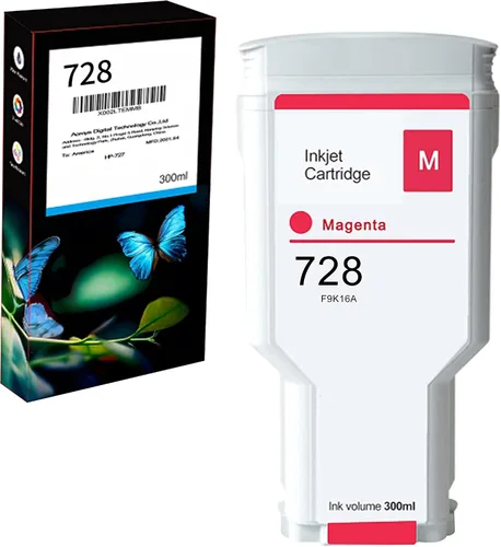 Miniatura 7 de Aomya Cartucho de tinta compatible 728 de 10.1 fl oz F9J68A F9K17A F9K16A F9K15A para impresoras DesignJet T730 de 36 pulgadas, DesignJet T830 MFP