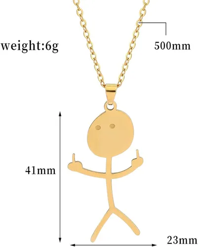 Miniatura 5 de Divertido collar de garabatos sonrientes, dije de mejor amigo, regalo único de amistad para mujeres, hombres, adolescentes, niñas, niños, collares