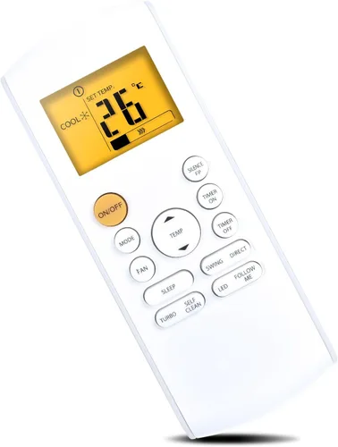 ZWP Mando a distancia de repuesto para aire acondicionado Midea MRCOOL FRIMEC Klimaire AC RG57H3 (B)/BGCEFU1-M RG57E1/BGEU1 RG57H3/BGEFU1 RG57B1/BGE