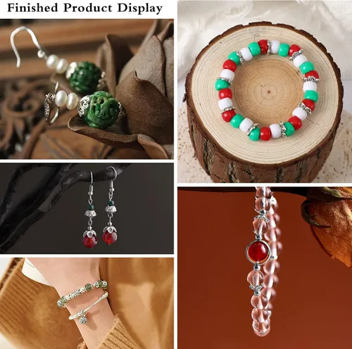 Miniatura 21 de FEBSNOW Alrededor de 160 cuentas espaciadoras, estilo Bali, mezcla de plata tibetana y oro antiguo para pulseras, collares, aretes, suministros
