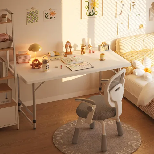 Miniatura 2 de VTOY Mesa plegable de 4 pies (24 x 48 pulgadas), mesa resistente para interiores y exteriores con asa de transporte, mesa plegable para picnic