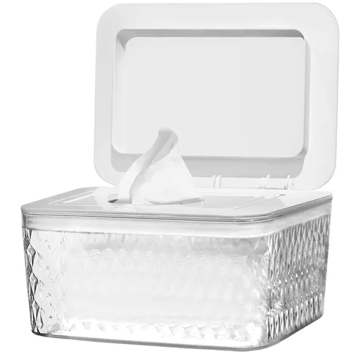 Miniatura 11 de Paquete de 2 Dispensadores de Toallitas con Diseño de Sello - Dispensador de Toallitas Soporte de Toallitas Caja de Toallitas para Baño Mantiene
