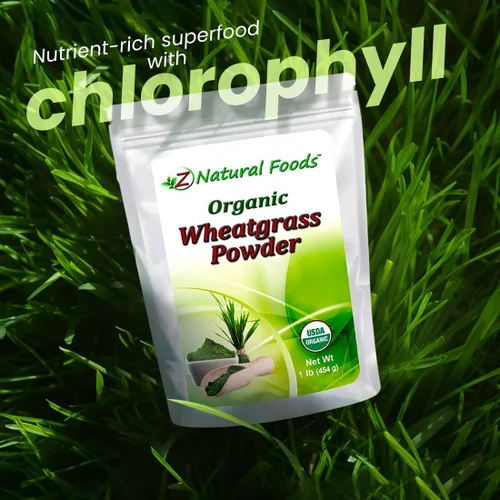 Miniatura 4 de Z Natural Foods Polvo de pasto de trigo orgánico, polvo de superalimento verde para batidos, jugos, batidos y recetas, polvo rico en nutrientes