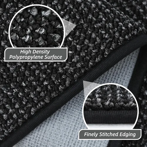 Miniatura 3 de BEQHAUSE Alfombra de Entrada de 20"x32" Tapete Interior para Puerta Antideslizante Lavable, Alfombras de Pasillo Absorbentes y Resistentes a Manchas