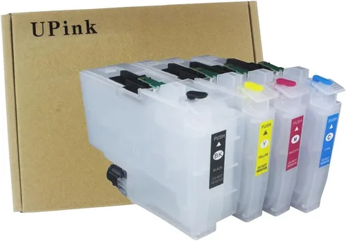 UPink LC406 LC406XL Cartucho de tinta recargable vacío de alto rendimiento compatible con impresora Brother MFC-J4335DW J4345DW J4535DW J5855DW