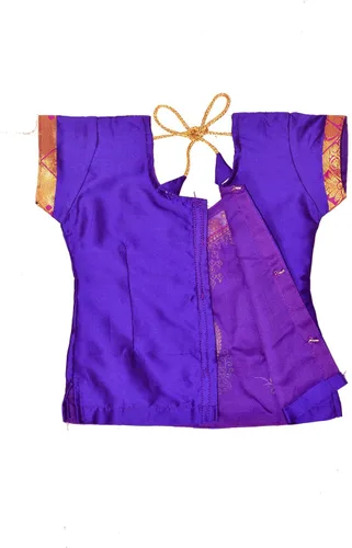 Miniatura 4 de Chandrakala Niños Pattu pavadai étnico tradicional Lehenga choli Chaniya Choli vestido falda Tops para niñas (KL107)