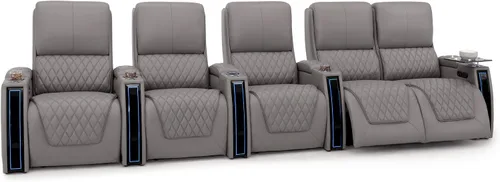 Miniatura 72 de Seatcraft Apex Zero-Gravity CoolZero - Asiento de cine en casa de cuero italiano, reposacabezas eléctrico, lumbar eléctrico, reclinable eléctrico