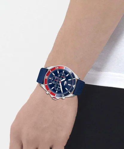 Miniatura 5 de Lacoste Reloj de cuarzo de acero inoxidable para hombre con correa de silicona azul 22 Modelo 2011154 Azul Patchwork Reloj de cuarzo cronógrafo