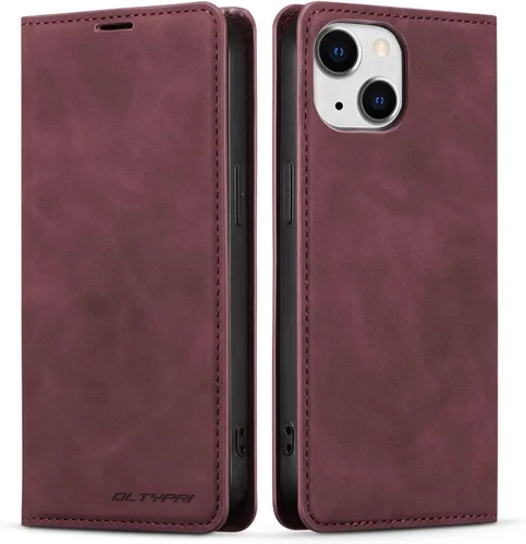 Miniatura 59 de QLTYPRI Funda para iPhone Air, Funda de piel sintética premium TPU parachoques con tarjetero Kickstand adsorción magnética oculta a prueba de golpes