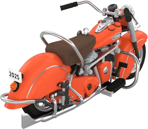 Miniatura 6 de Hallmark Keepsake Adorno de Navidad, 1953 Indian Chief Motocicleta, metal, regalos para coleccionistas de motocicletas