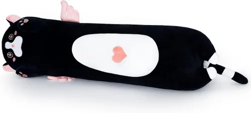 Miniatura 2 de Almohada larga de gato para niños, lindos regalos de animales de peluche para niñas, juguete de gato de felpa larga para cumpleaños, almohada suave