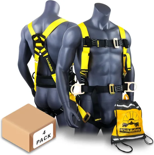 Miniatura 12 de KwikSafety - Charlotte, NC - HURRICANE Safety Harness [3 D-RINGS, BACK SUPPORT] ANSI Tested OSHA Compliant