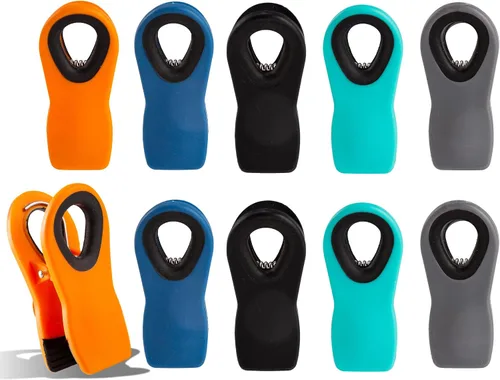 Miniatura 21 de Clips para pan, clips para bolsa, clips magnéticos, clips para chips, clips para bolsa, clips de alimentos para paquetes de alimentos, clip