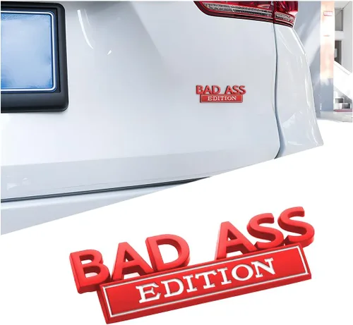 Miniatura 14 de Emblema de la edición Bad Ass para coche, calcomanía de guardabarros 3D con adhesivo 3M, accesorios para automóvil para la puerta trasera, parrilla