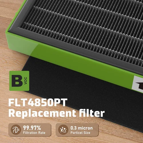 Miniatura 18 de Filtro B de repuesto HEPA transparente de humo compatible con AC4825 AC4300 AC4800 AC4900 AC4850, 2 filtros HEPA verdaderos y 6 prefiltros de carbón