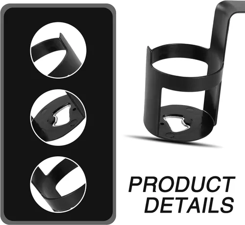 Miniatura 4 de 2 soportes para vasos de agua colgantes para automóvil, 4.52 x 2.55 pulgadas, portátil, de almacenamiento simple para reposabrazos de asiento