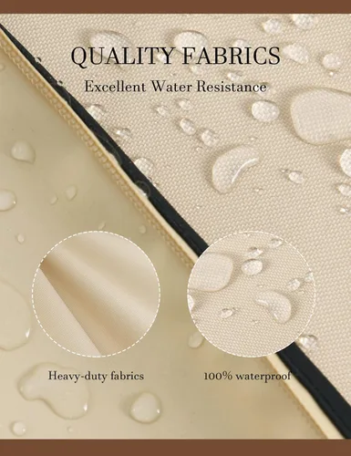Miniatura 4 de iBirdie Funda de TV impermeable y resistente a la intemperie con cremallera para TV de pantalla plana exterior de 28 a 32 pulgadas, tela gruesa 600D