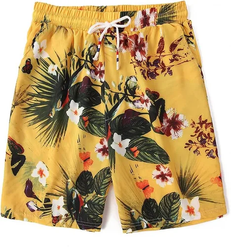 Miniatura 3 de MCEDAR Conjunto de camisa hawaiana y pantalón corto para hombre, conjunto de 2 piezas para vacaciones, casual, con botones, playa, trajes florales