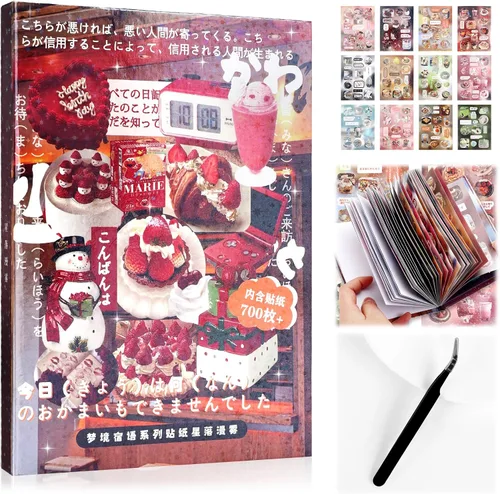 Miniatura 12 de Calcomanías coreanas para tarjetas fotográficas kpop, 3500 para decoración de libros, estéticas, purpurina, mariposa, amor, cinta, flor, alfabeto