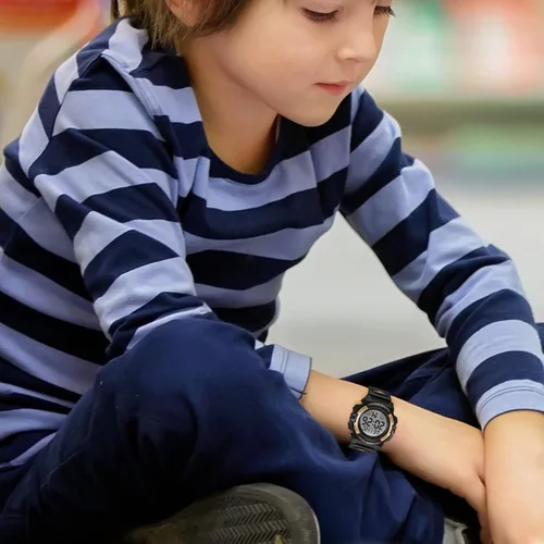 Miniatura 6 de Reloj analógico para niños reloj para niños de 6 a 15 años reloj digital para deportes al aire libre multifuncional con cronógrafo LED 50 M