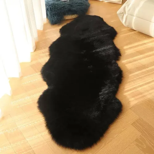 Miniatura 15 de WL&ALLEN Alfombra grande de piel de oveja auténtica gruesa y exuberante de 3 pulgadas de pelo, lujosas pieles australianas Alfombras de lana