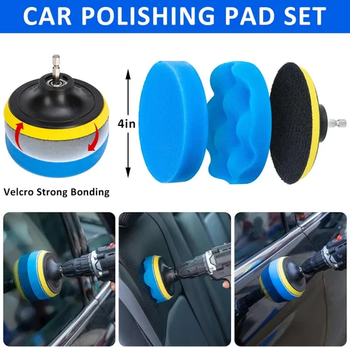 Miniatura 3 de Juego de 30 cepillos para detalles de coche, kit de detalles de coche, juego de cepillos de taladro para detalles de coche, cepillos de detalles