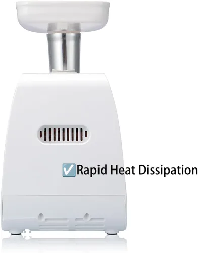 Miniatura 4 de Sunmile Picadora Eléctrica de Carne y Máquina de Salchichas - 1HP 1000W Máx - Cuchilla de Corte de Acero Inoxidable y 3 Placas de Molienda, 1