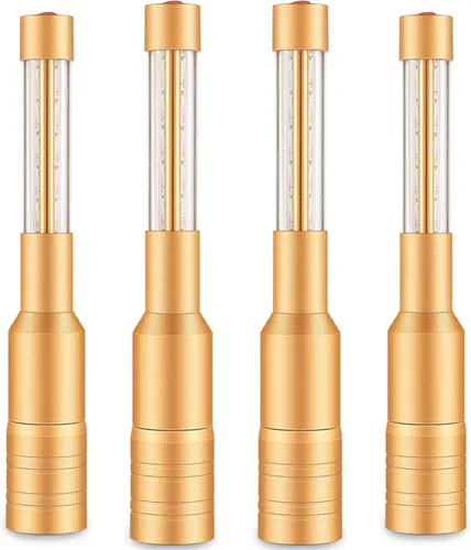 Miniatura 8 de Lewtemi 4 piezas de luces de botella para niña, luces estroboscópicas de servicio de botella de batón, recargables, champán, bengalas de mano