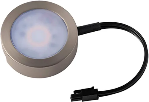 Miniatura 12 de WAC Lighting, Luz de disco LED individual con doble cable de plomo de 6 pulgadas 3-CCT seleccionable 2700K-3000K-3500K Voltaje de línea en blanco