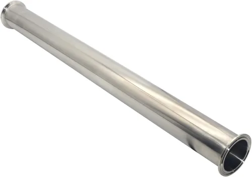 Tubería redonda sin costura de acero inoxidable 316, tubo OD 2 ", longitud de 24 "/610 MM, carrete sanitario de 2 "trío trébol con brida de virola