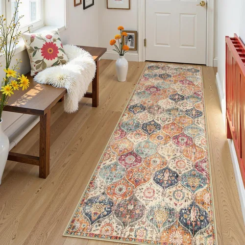 Miniatura 31 de Lahome - Alfombra de marroquí tejida, alfombra para cocina, pasillo, antideslizante, pasillo para entrada, pasillo de lavadero, dormitorio, 274 x
