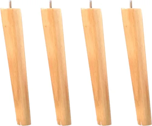 Miniatura 8 de M8 - Patas oblicuas de madera maciza para muebles, patas de mesa, patas de soporte para sofá, 3.1-27.6 in, para mueble de TV, escritorio, mesa