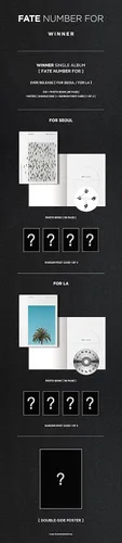 NÚMERO DE DESTINO DEL GANADOR PARA 1er álbum individual LA Ver. FotoBook+Postal K-POP SELLADO