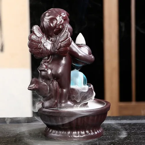 Miniatura 2 de Quemador de incienso de cerámica para niños, diseño de cascada de humo, incensario de reflujo, soporte para incienso, decoración del hogar Zen