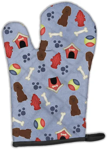 Miniatura 36 de Caroline's Treasures BB2732OVMT Dog House Collection Border Collie - Guante de horno grueso resistente al calor para sartenes calientes y horno