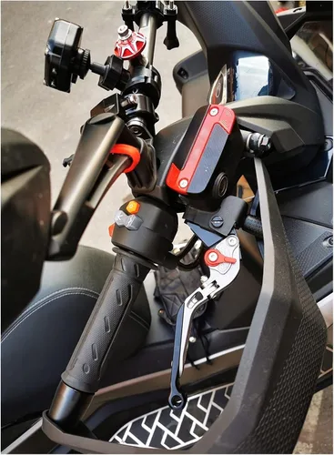 Miniatura 4 de Accesorios CNC para motocicleta, ajustable, plegable, extensible, con logotipo, palancas de embrague de freno para Yamaha FZ6 FAZER FZ-6 FZ 6 10