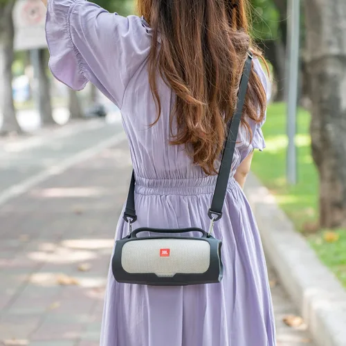 Miniatura 8 de Funda de silicona para altavoz portátil JBL Charge 4 impermeable, funda de transporte de viaje, funda protectora con asa, correa de hombro ajustable