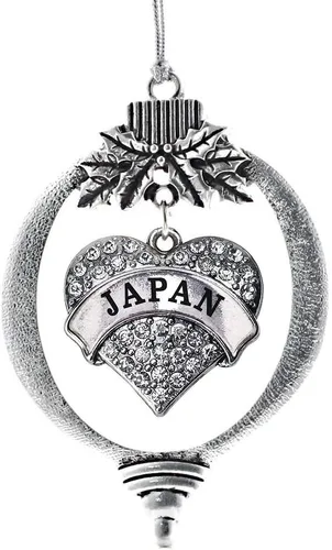 Miniatura 241 de Inspired Silver Adornos festivos de dije de corazón pave de plata con circonitas cúbicas